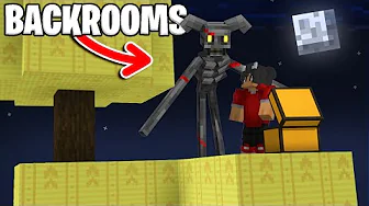Vi Overlever På En BACKROOMS SKYBLOCK I Minecraft!
