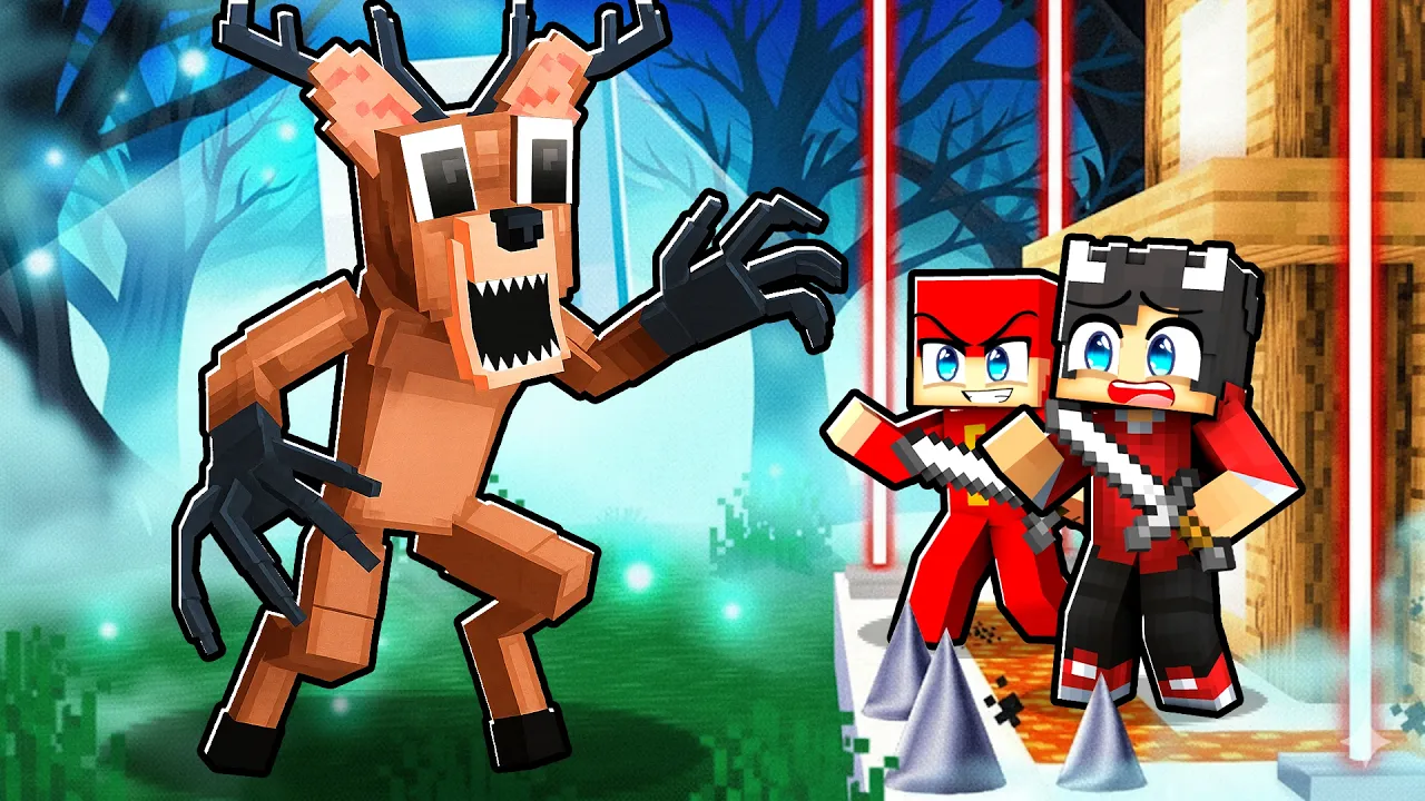Sikreste Hus vs THE DEER I Minecraft!