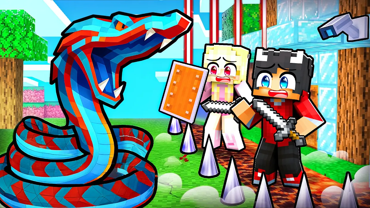 Kæmpe SLANGE vs Sikreste Hus I Minecraft!