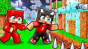 BLOD REGN vs SIKRESTE HUS I Minecraft!