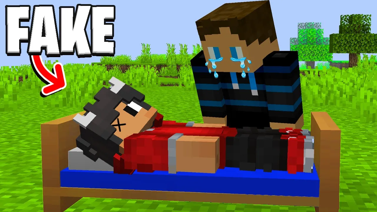Jeg FAKER Min Død I Minecraft!