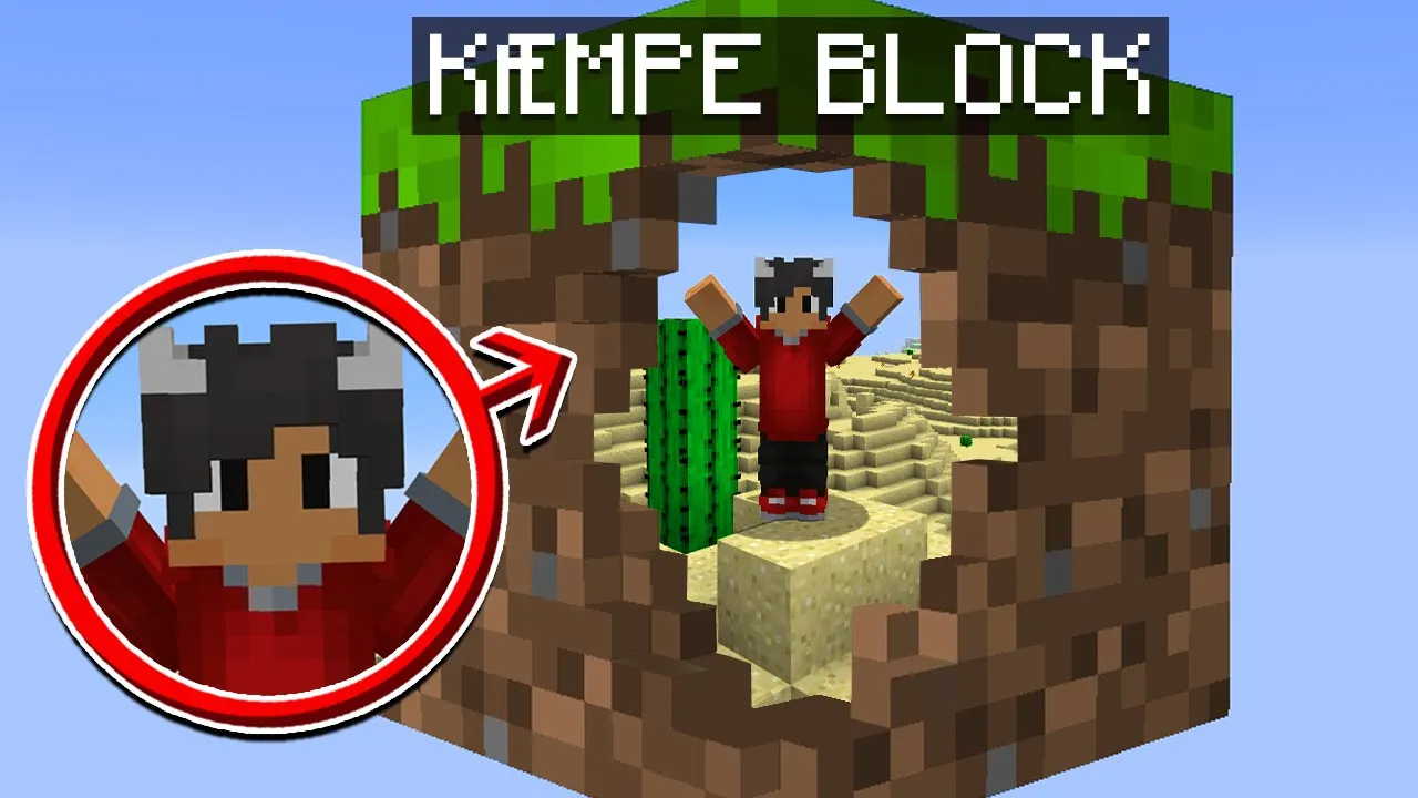 Jeg Er Fanget I En Kæmpe Block I Minecraft!