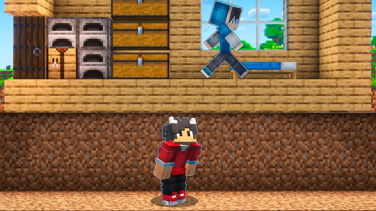 Jeg Bygger En HEMMELIG BASE Under Phoxy's Hus I Minecraft!