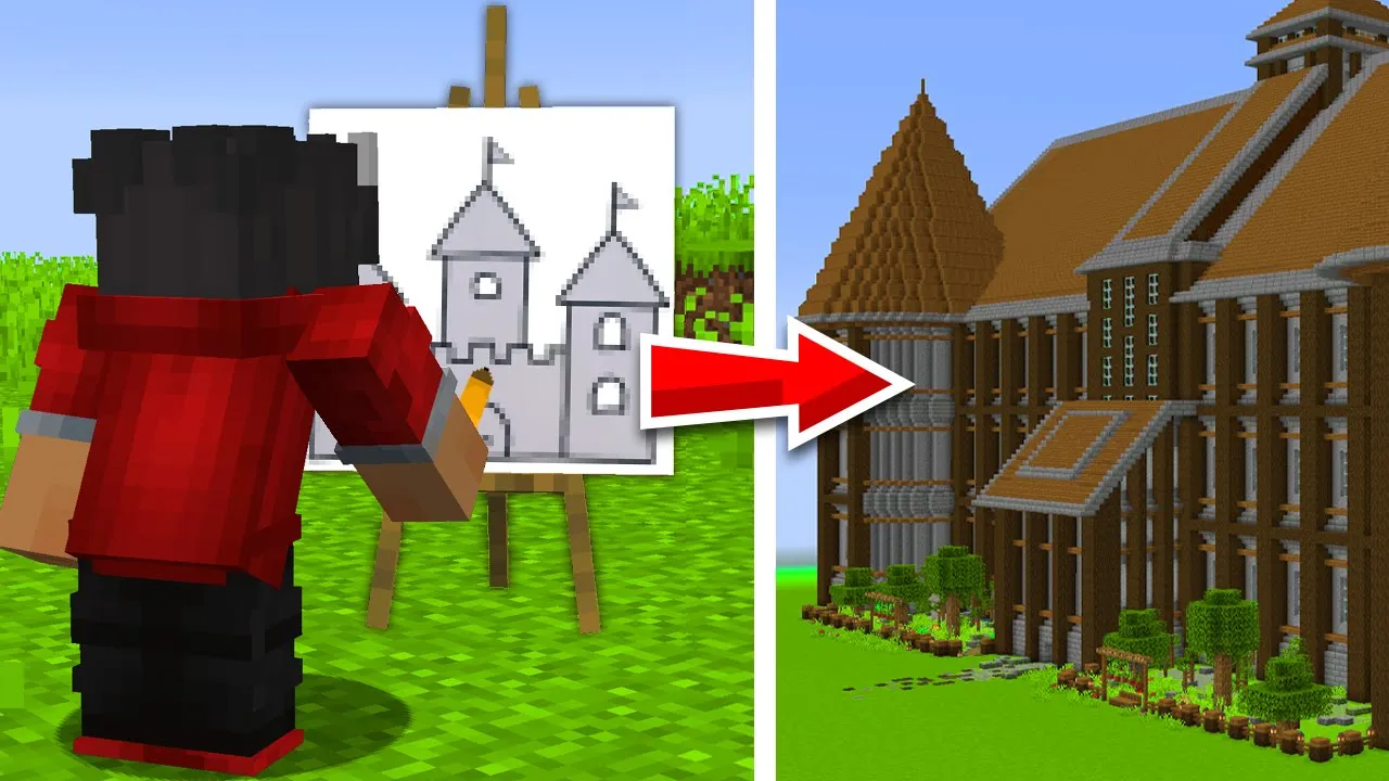 Alt Jeg Tegner Får Jeg I Minecraft!