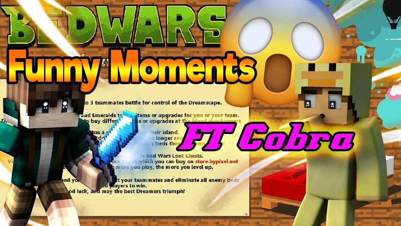 Funny Bedwars Moments FT : Cobra