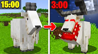 Alle Mobs Bliver UHYGGELIGE Om Natten I Minecraft!