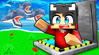 Sikker Bunker vs HAJ TSUNAMI I Minecraft!