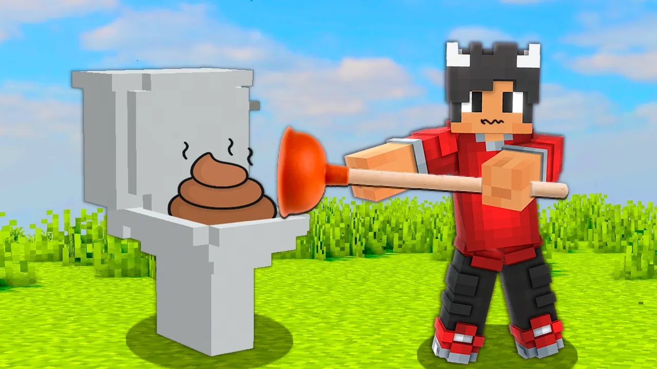 Jeg Rensede Det STØRSTE TOILET I Minecraft!