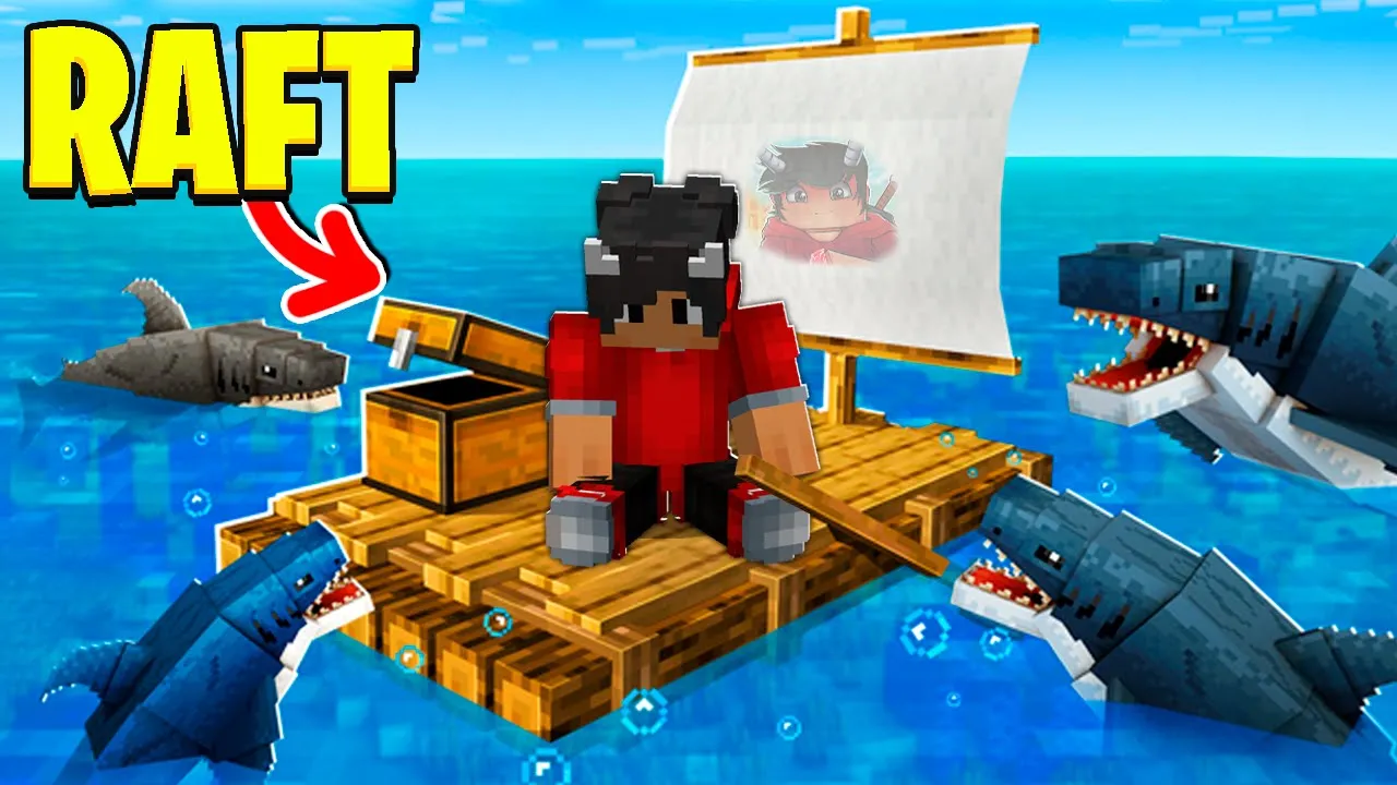 Kan Jeg Overleve På En RAFT I Minecraft!
