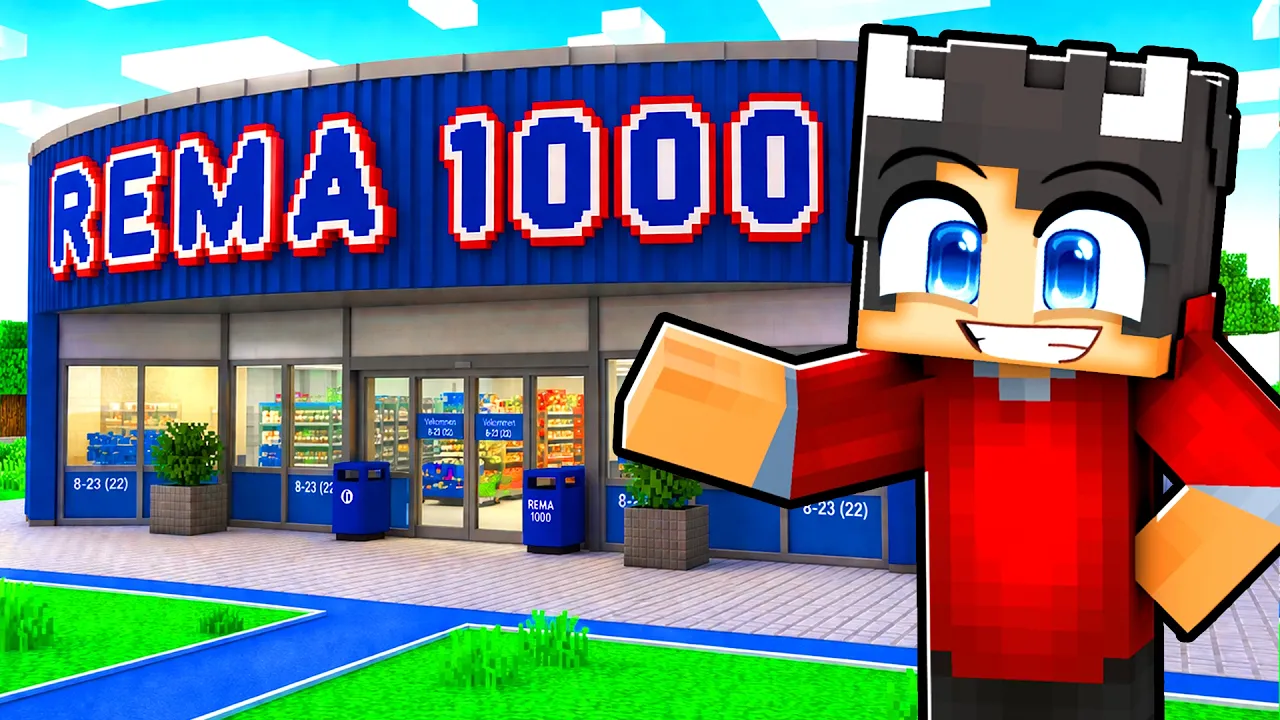 Jeg Arbejder I Rema 1000 I Minecraft!