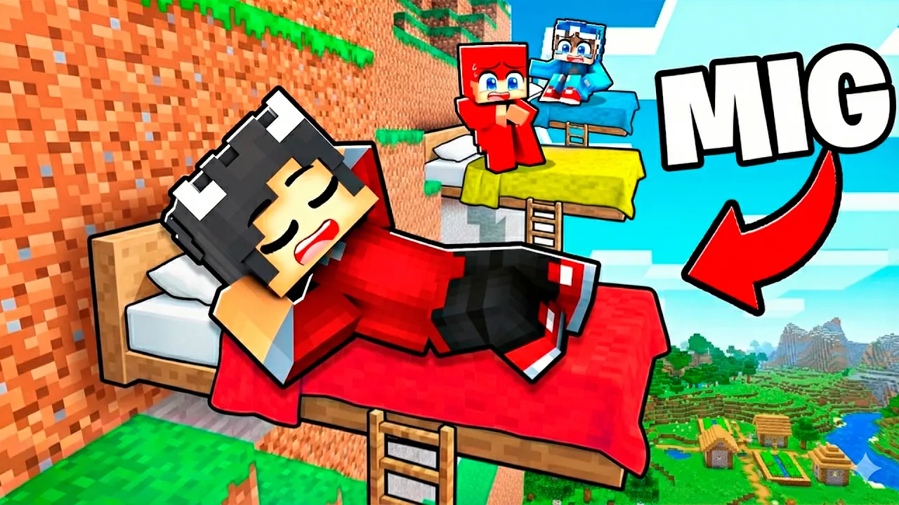 Overnatter I Den Farligste Seng I Minecraft!