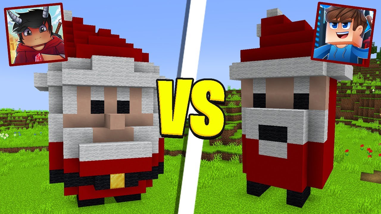 Hvem Kan Bygge Den Flotteste Julenisse I Minecraft!