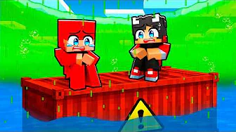 Overlever En GIFT TSUNAMI På En CONTAINER I Minecraft!