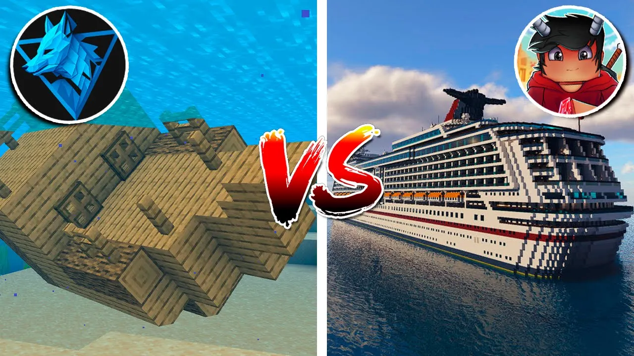 Hvem Kan Bygge Det Flotteste REALISTISKE SKIB I Minecraft!