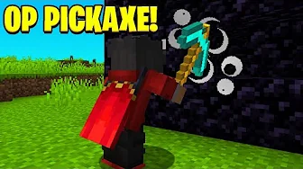 OP Pickaxe VS 100 Lag Obsidian I Minecraft!