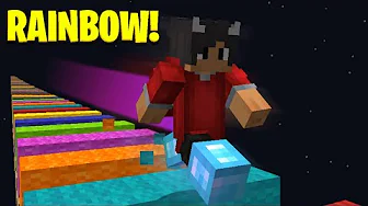 Det Vildeste RAINBOW RUN I Minecraft!