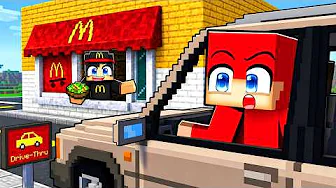 Jeg Sælger KUN Salat På McDonalds I Minecraft!