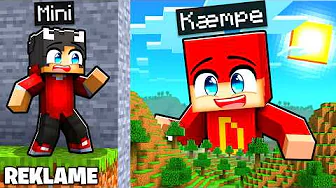 Mini Vs KÆMPE Gemmeleg I Minecraft