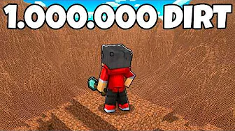 Sådan Minede Jeg 1.000.000 DIRT I Minecraft!