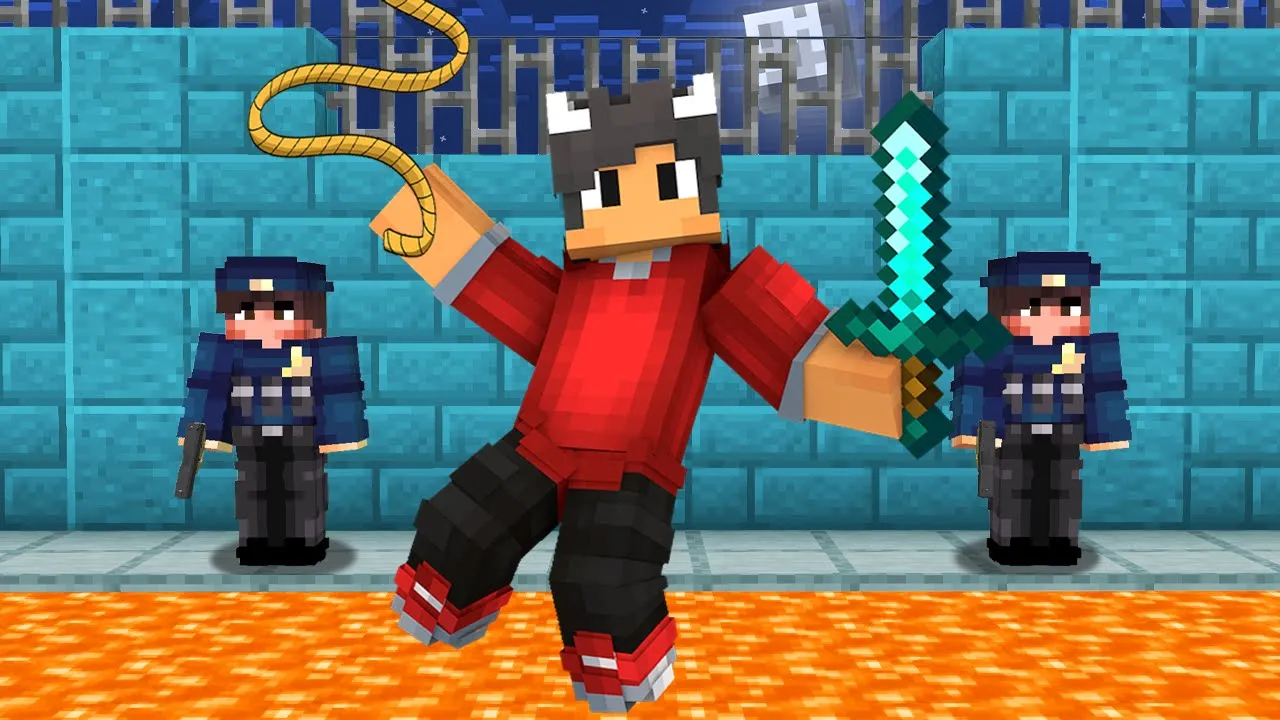 Jeg Flygter Fra Det Mest SIKRE FÆNGSEL I Minecraft!