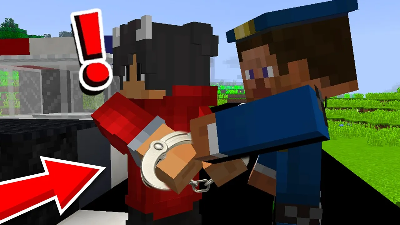 Jeg Bliver Anholdt Af POLITIET I Minecraft!