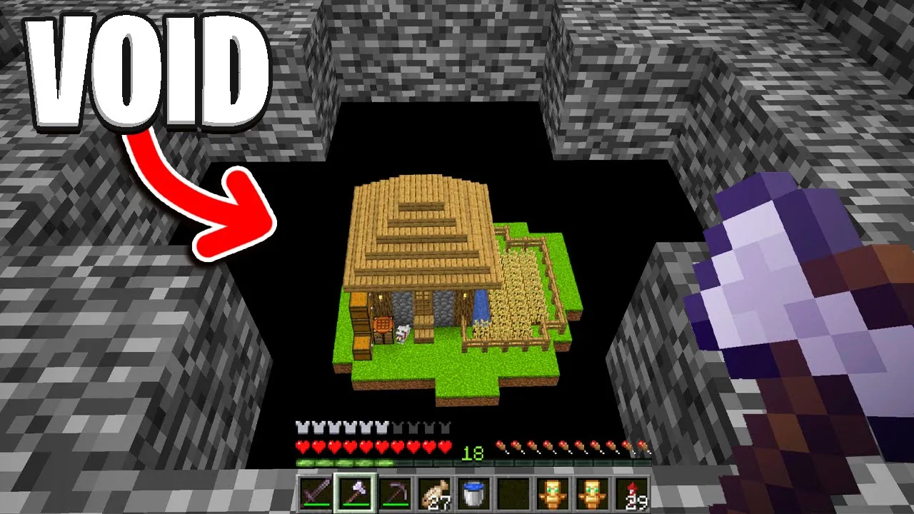 Kan Man Bygge Et Hus I VOID I Minecraft?