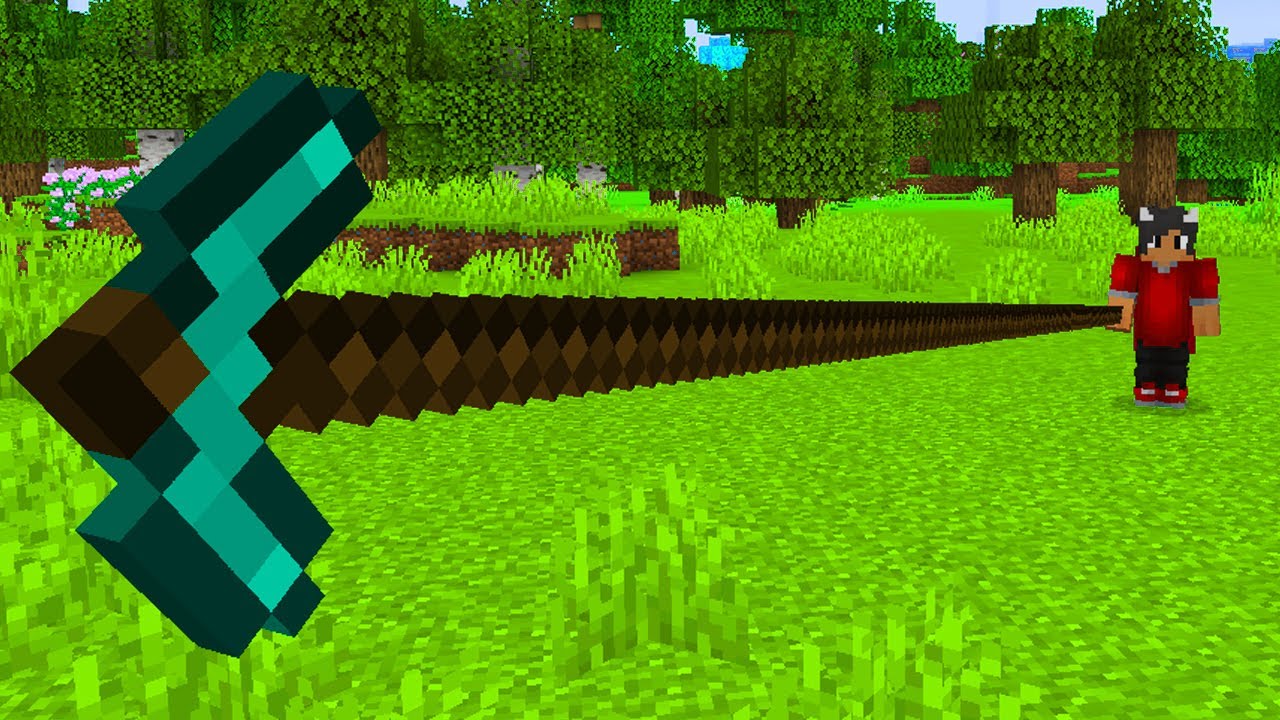Jeg Har Gjort Pickaxes MEGA LANGE I Minecraft!