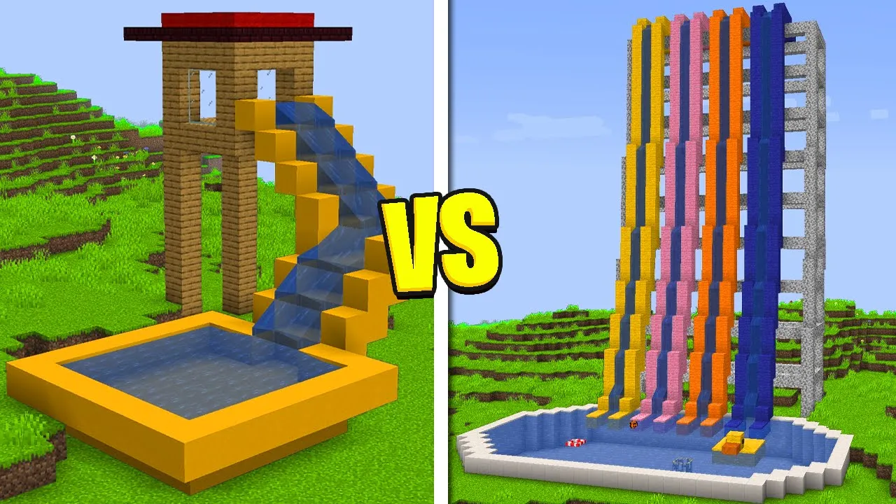 Hvem Kan Bygge Det Flotteste VANDLAND I Minecraft?