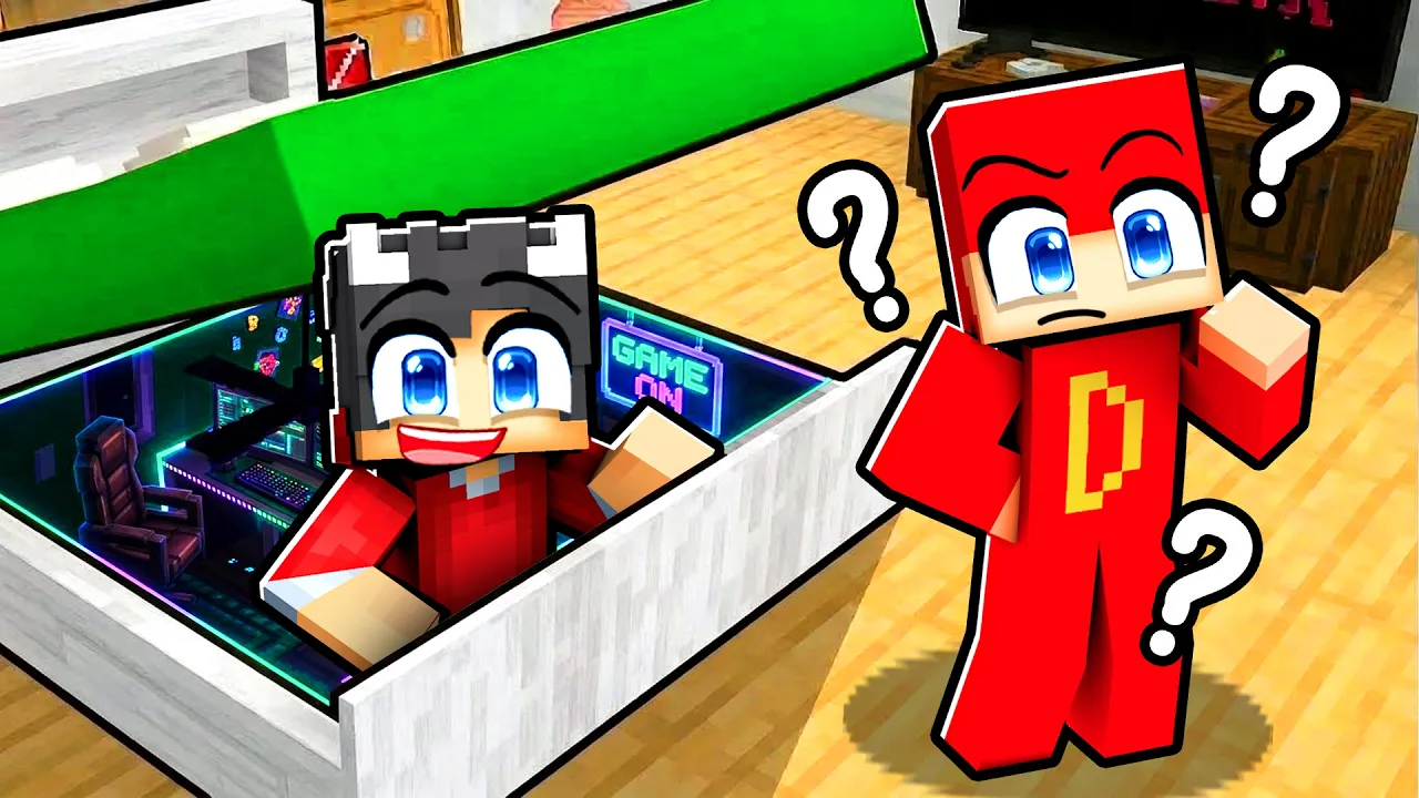 Bygger Et Hemmeligt Gaming Rum I Doodies Hus I Minecraft!