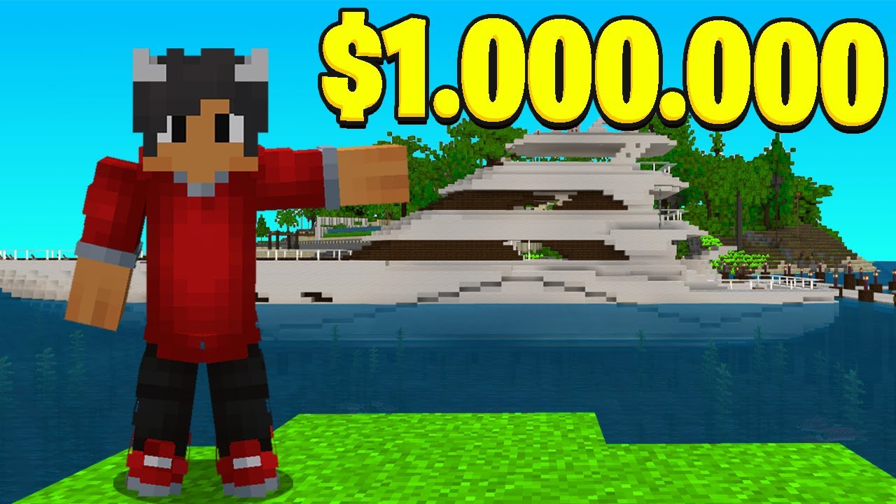Jeg Lever På En Millionær Ø I Minecraft!