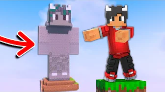 Bygger KÆMPE STATUE Af Mig Selv På Oneblock I Minecraft!