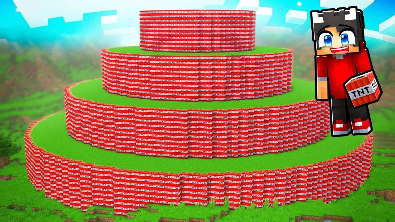 Vi Prøver Det STØRSTE TNT I Minecraft!