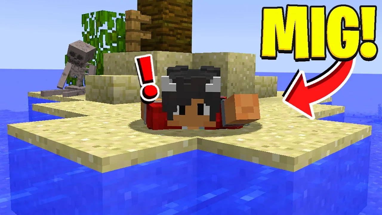 Vi Er Strandet På En Øde Ø Hele Dagen I Minecraft!