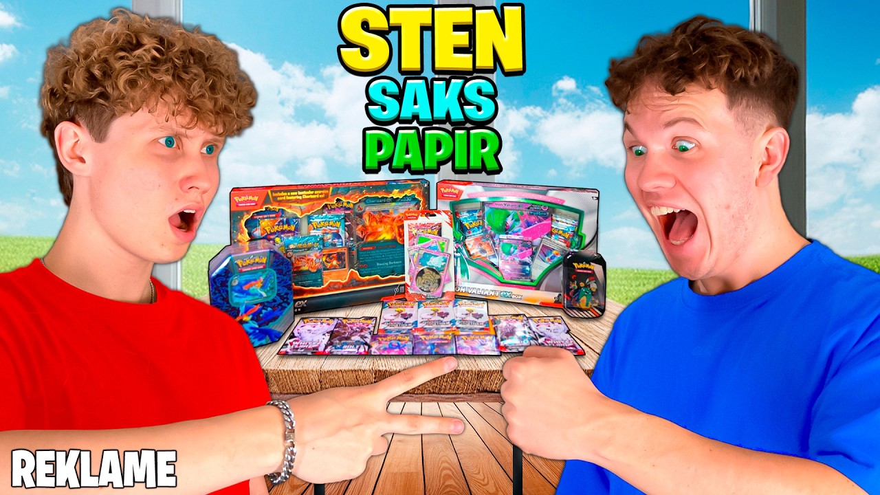 Sten, Saks, Papir Om Pokémon Kort!