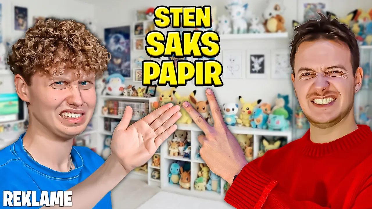 Sten, Saks, Papir Om Pokémon Med Elias!