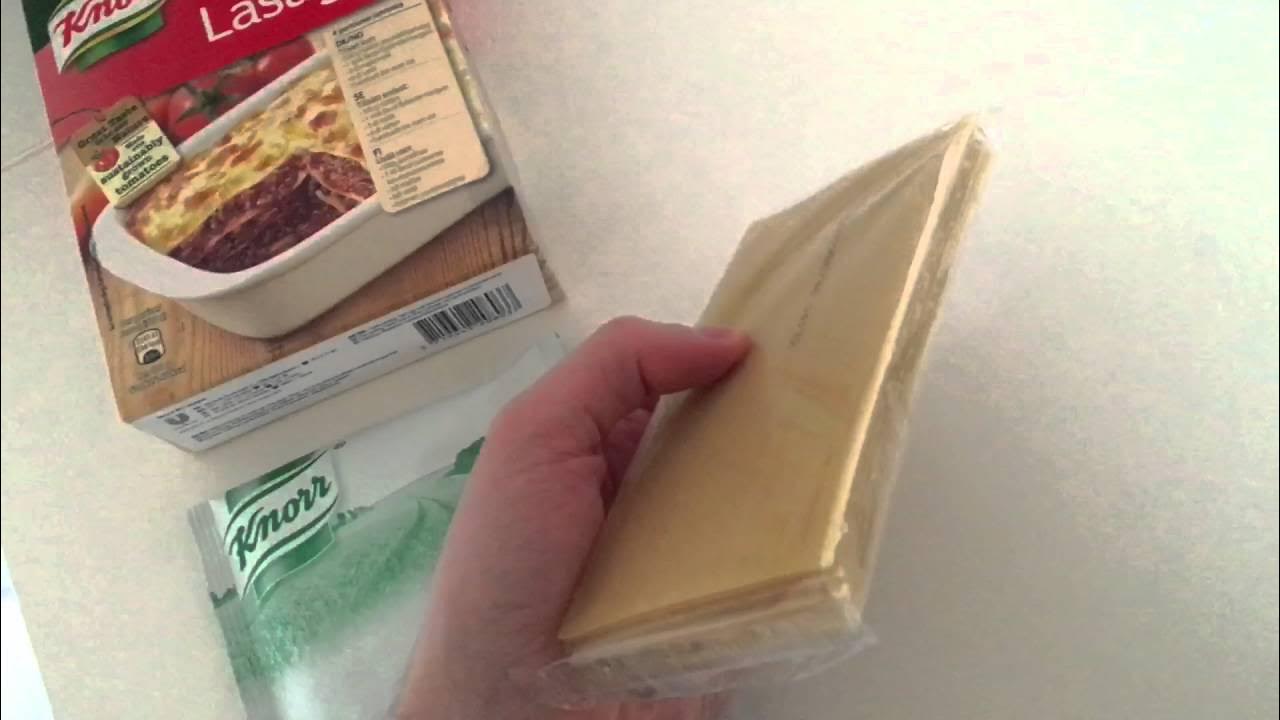 Unboxing af ting - Knorr Lasagne