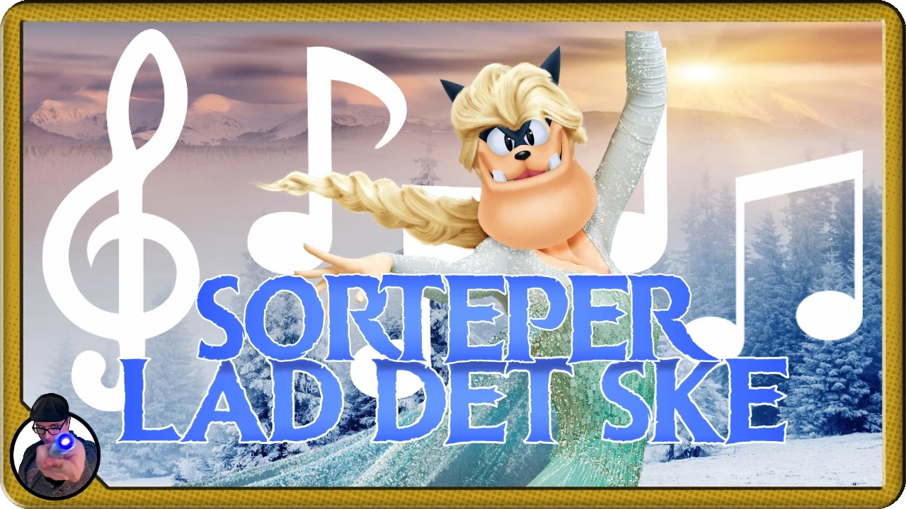 ♬Sorteper synger "Lad Det Ske"♬ (Let It Go COVER)