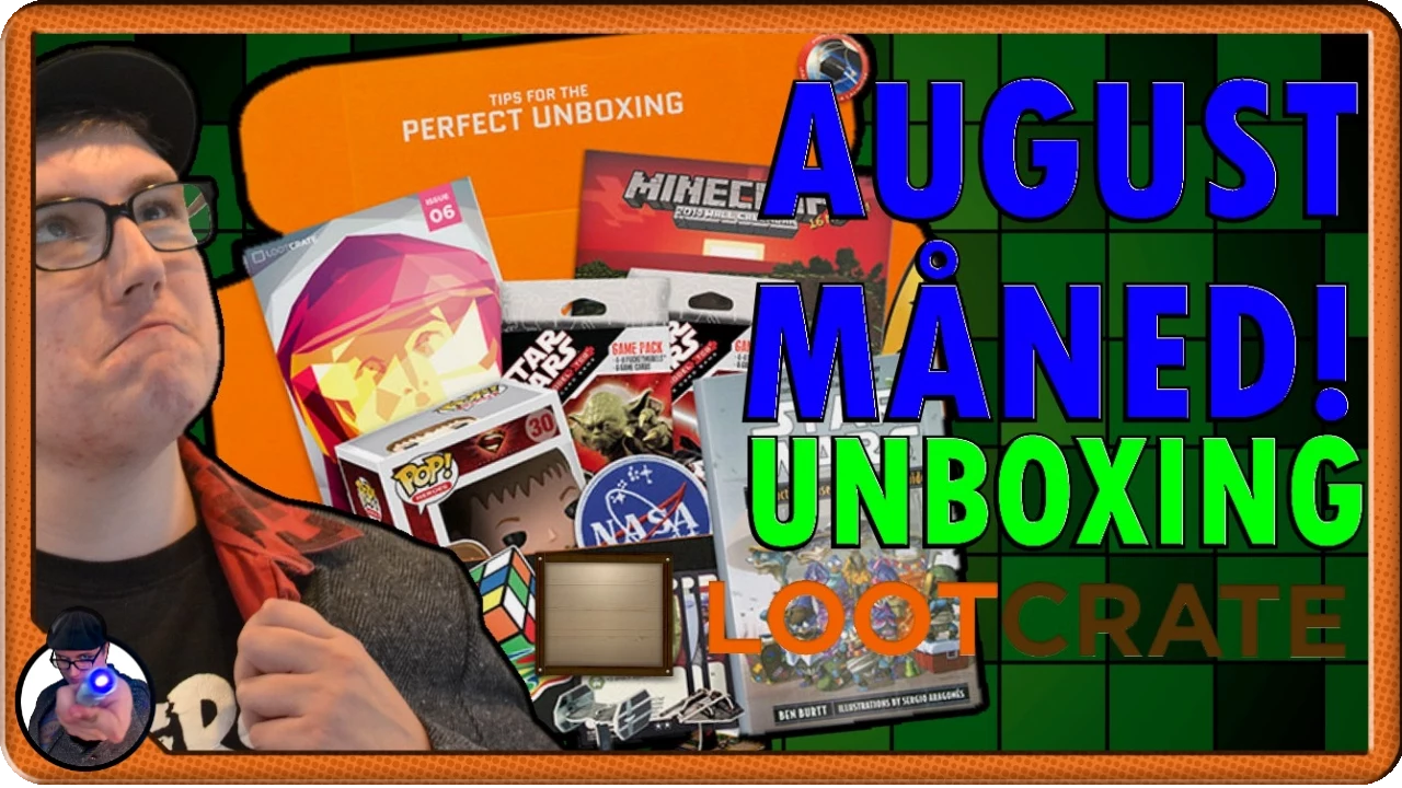 Loot Crate Unboxing - August 2014 [Dansk]