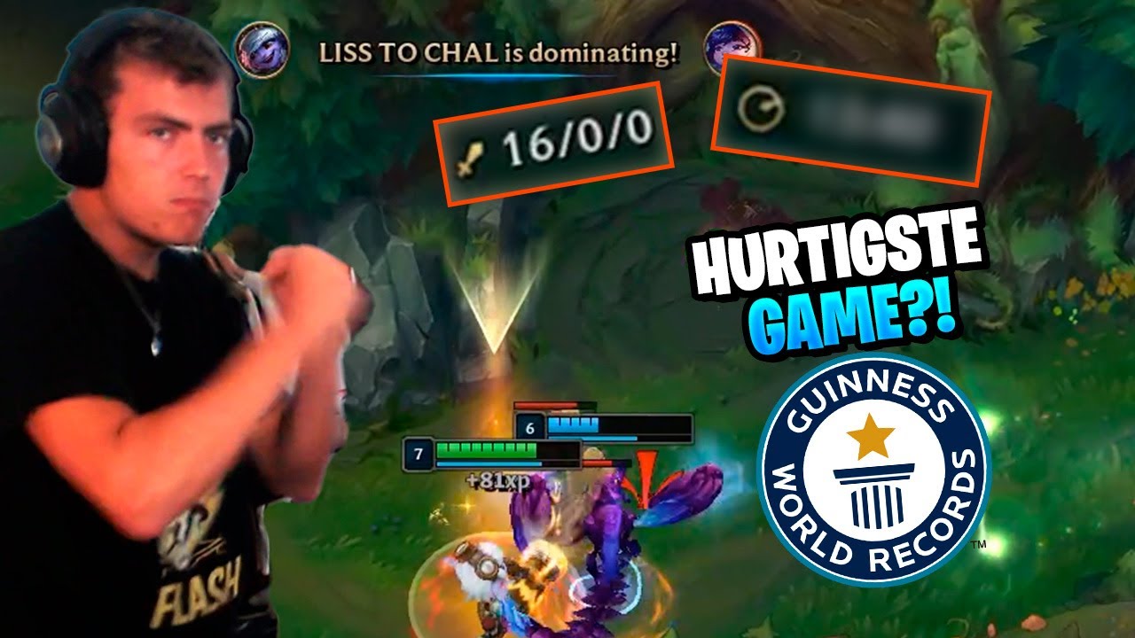 DET KORTESTE LEAGUE OF LEGENDS GAME?!