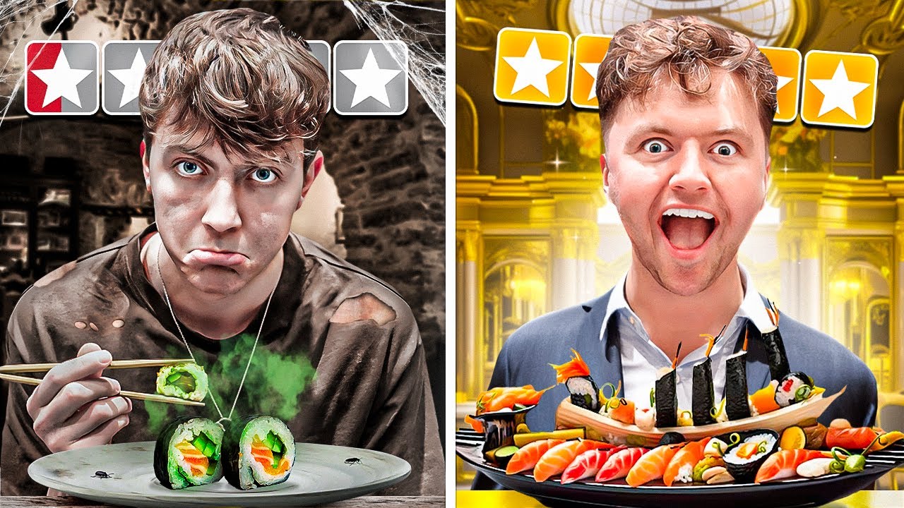 100 vs 1.000 kr Sushi