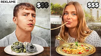 95 kr Pasta vs 530 kr Pasta