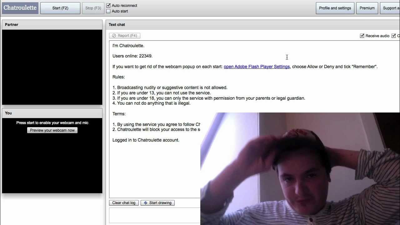 Chatroulette! - 11.000 Subs! - Casper Udfordres