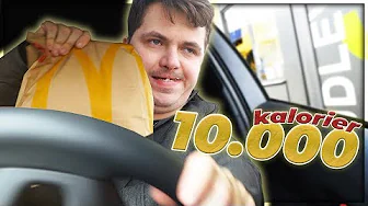 SPISER KUN MCDONALDS I 24 TIMER - 10.000 kalorier