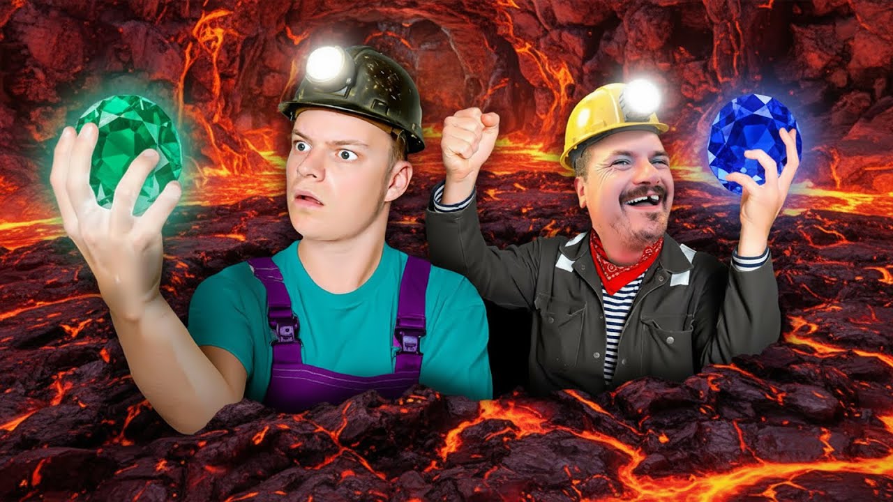 Cap og jeg graver os ned til jordens indre