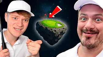 Cap og jeg prøver hjemmelavet mini-golf baner