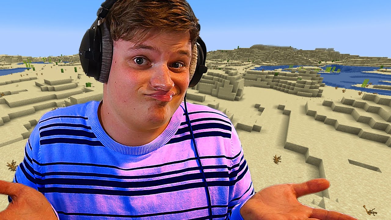 Minecraft, men der er kun ØRKEN