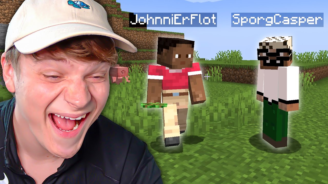 Jeg tvang Cap og Johnni til at spille Minecraft
