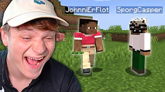 Jeg tvang Cap og Johnni til at spille Minecraft