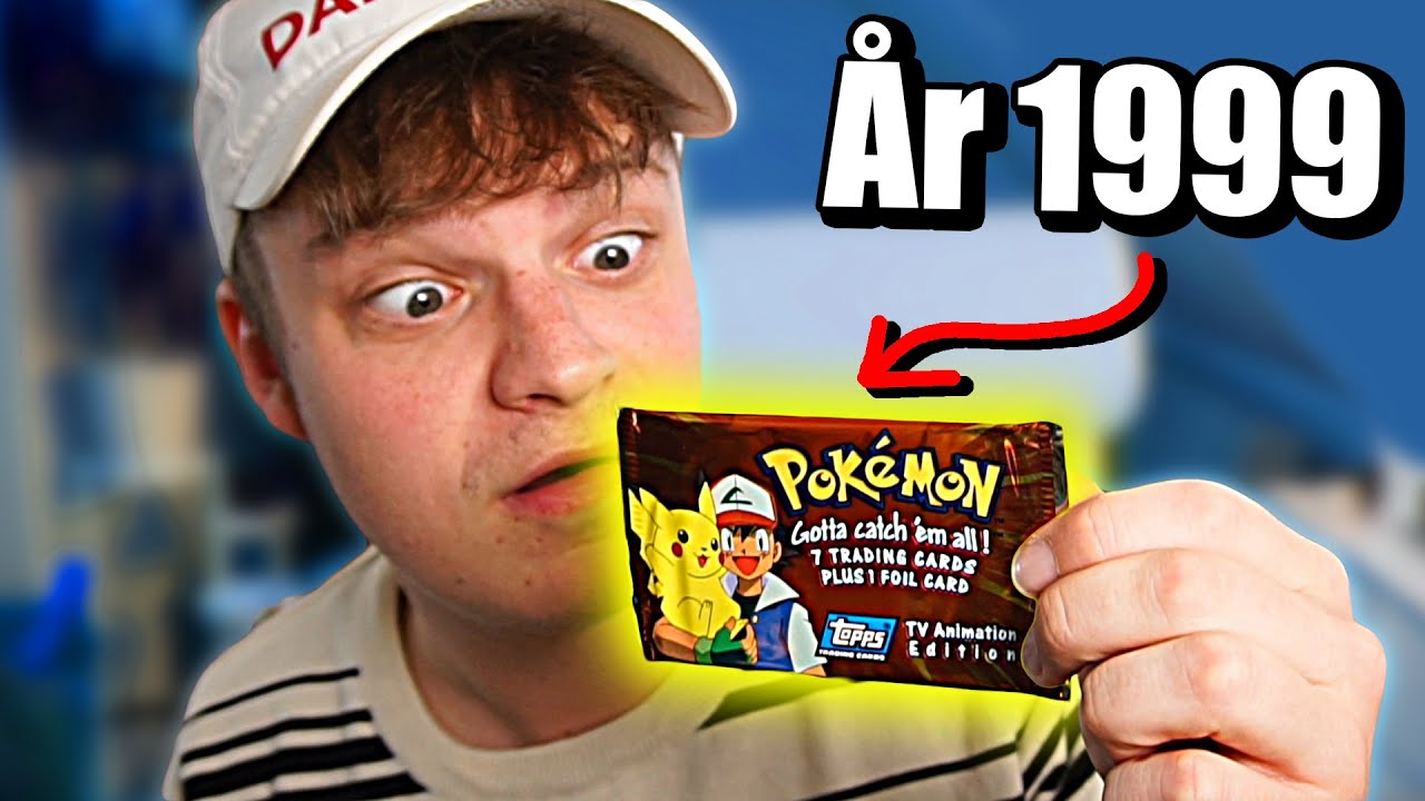 Åbner En Pokemon Pakke Fra 1999