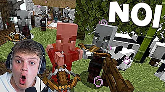 KÆMPE RAID I SKYERNE - Minecraft, men med 1 block: ep 4